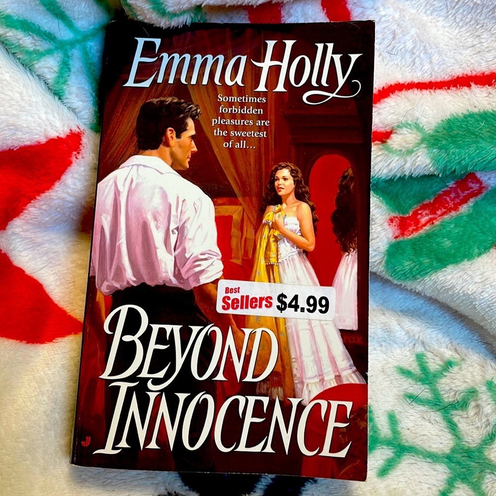 Historical romance novel “Beyond Innocence” by Emma Holly.